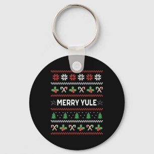 Porte-clés Joyeux Yule Noël laid Noël d'hiver Vacances Wiccan