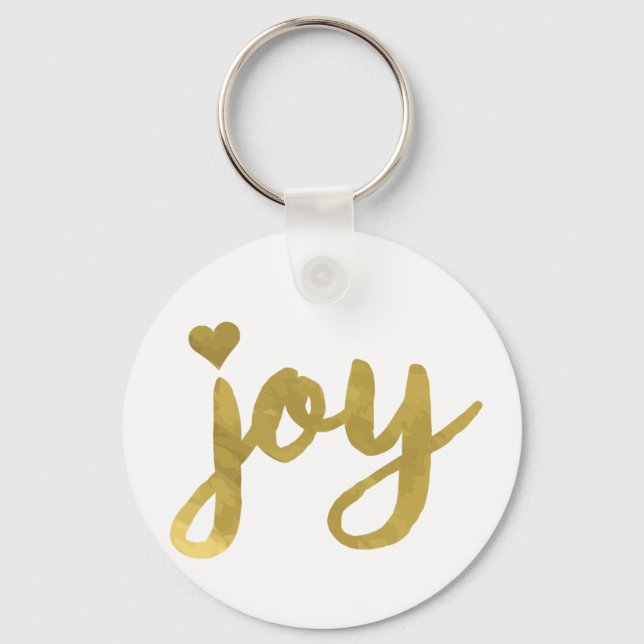 Porte-clés Joyful Joyful J'ai la joie plein de Joy Gold Art (Recto)