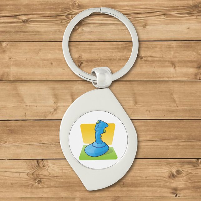 Porte-clés Joystick bleu (Créateur téléchargé)