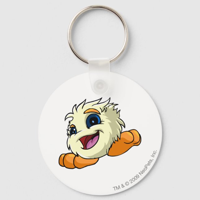 Porte-clés JubJub blanc (Recto)