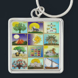 Porte-clés Judaica 12 Tribes of Israel Art<br><div class="desc">You are viewing The Lee Hiller Design Collection. Apparel,  Gifts & Collectibles  Lee Hiller Photography or Digital Art Collection. You can view her Nature photography at http://HikeOurPlanet.com/ and follow her hiking blog within Hot Springs National Park.</div>