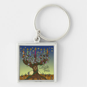 Porte-clés Judaica L'shanah Tovah Tree Of Life Gifts Apparel