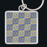 Porte-clés Judaica Star Of David Metal Gold Blue<br><div class="desc">You are viewing The Lee Hiller Design Collection. Apparel,  Gifts & Collectibles  Lee Hiller Photography or Digital Art Collection. You can view her Nature photography at http://HikeOurPlanet.com/ and follow her hiking blog within Hot Springs National Park.</div>