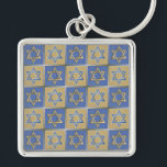 Porte-clés Judaica Star Of David Metal Gold Blue<br><div class="desc">You are viewing The Lee Hiller Design Collection. Apparel,  Gifts & Collectibles  Lee Hiller Photography or Digital Art Collection. You can view her Nature photography at http://HikeOurPlanet.com/ and follow her hiking blog within Hot Springs National Park.</div>