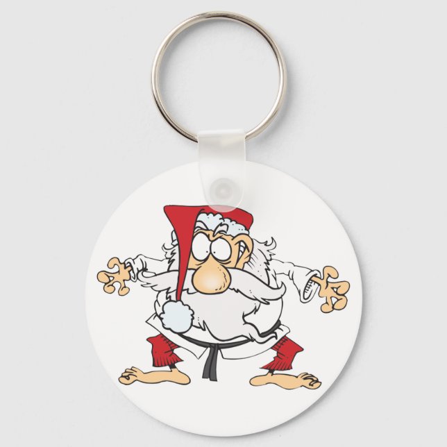 Porte-clés Judo-Père Noël (Recto)