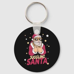 Porte-clés Juggling Santa Claus Christmas Holiday Juggling Ju