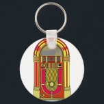 Porte-clés Jukebox<br><div class="desc">Slip some coins in the jukebox,  pick your favorite tunes,  and dance the night away.  A great vibrant design on gifts for friends or family who are hopelessly retro!</div>