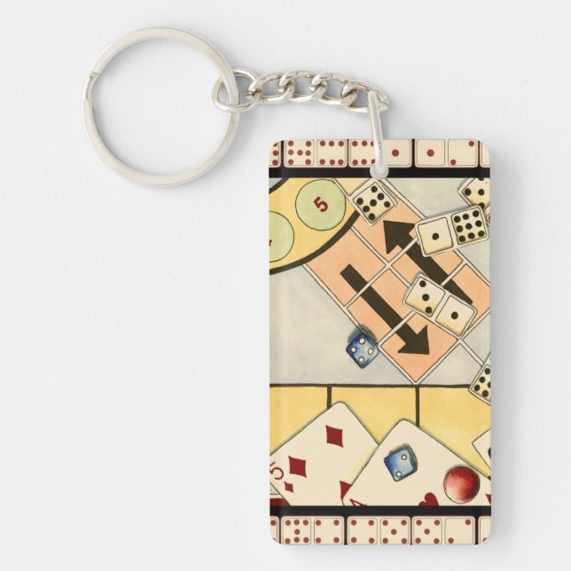 Porte-clés Jumbled Assortiment of Games of Chance (Devant)