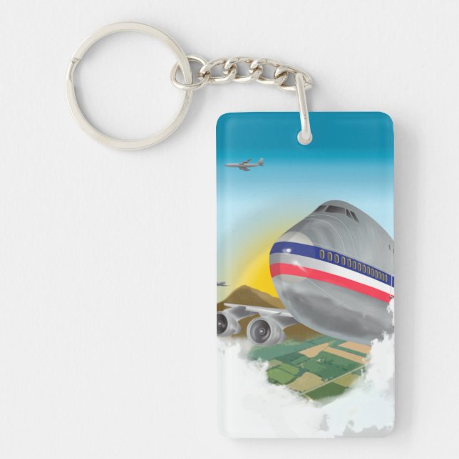 Porte-clés Jumbo Avion de ligne de la VA (Devant)