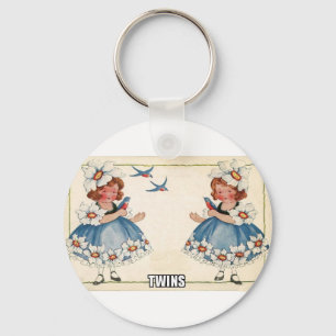 Porte-clés jumelle le style vintage
