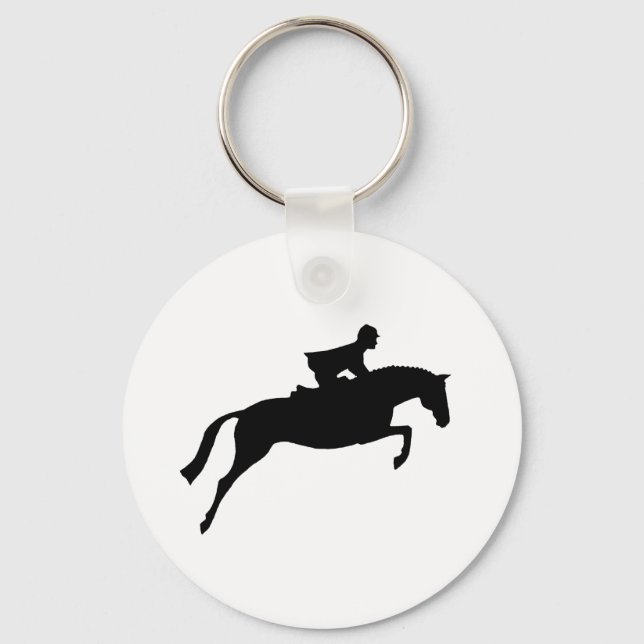 Porte-clés Jumper Horse Silhouette (Recto)
