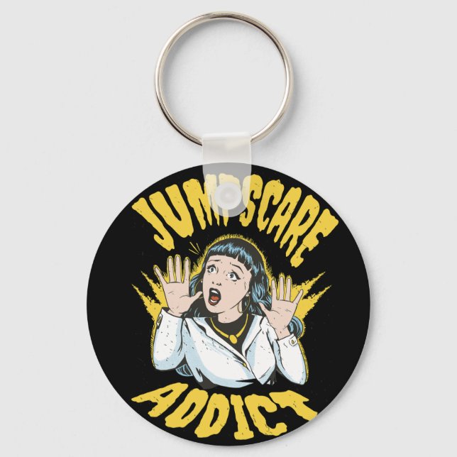 Porte-clés  Jumpscare Addict  (Recto)