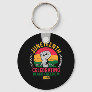 Porte-clés Juneteenth célébrant la liberté noire 1865
