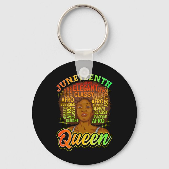 Porte-clés Junetten Femmes JunetDix Chemises Naturelles Afro  (Recto)