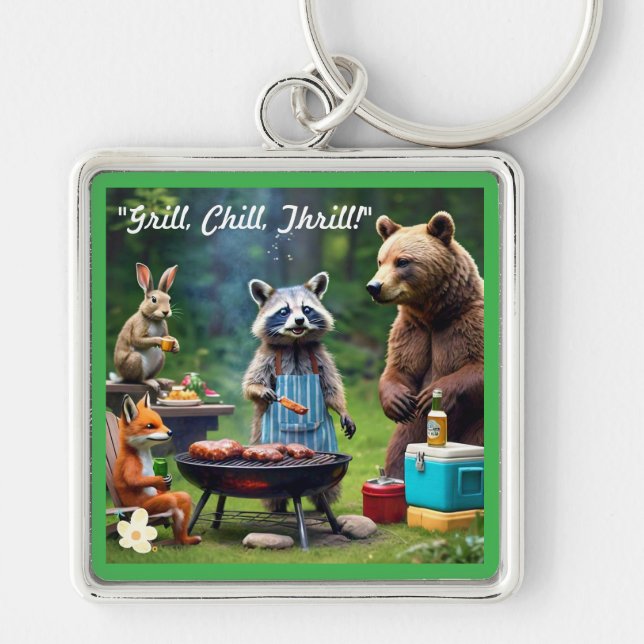 Porte-clés "Jungle BBQ Jam" (Devant)