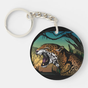 Porte-clés Jungle Jaguar Grognant – Tropical Féroc