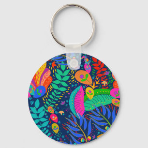 Porte-clés Jungle tropical hawaïen