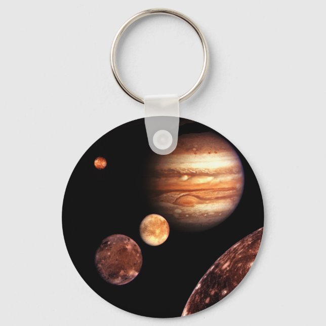 Porte-clés Jupiter Galilean Moons Space & Astronomy Gifts (Recto)