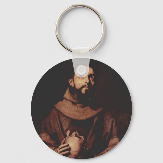 Porte-clés Jusepe de Ribera - Saint François d'Assise (Recto)