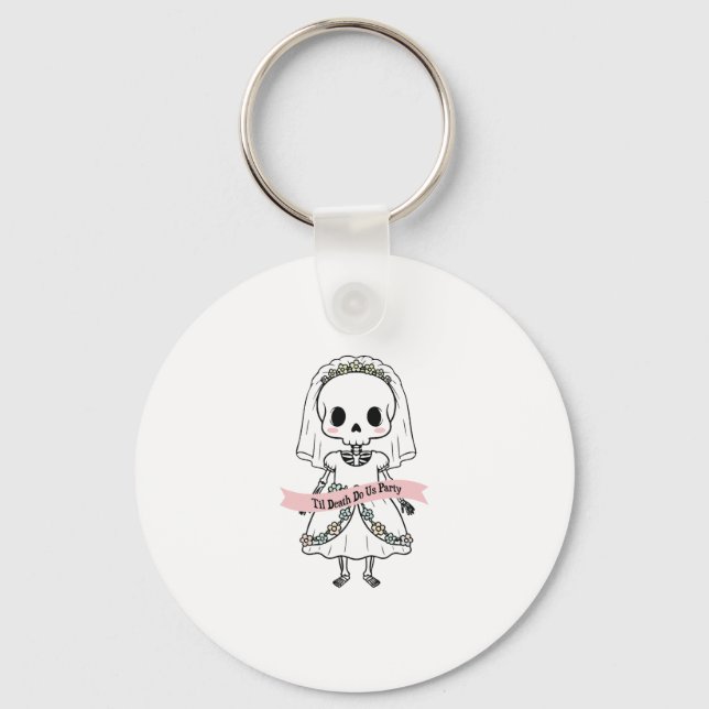 Porte-clés Jusqu'à la mort Fêtons-nous Halloween (Recto)