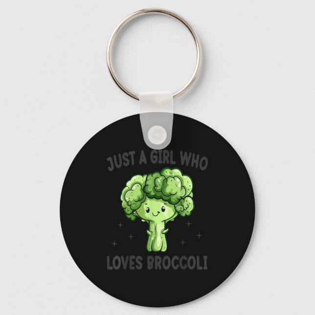 Porte-clés Just A Girl Who Loves Broccoli Funny Broccoli Love (Recto)