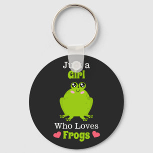 Porte-clés Just A Girl Who Loves Frogs Frog Lover