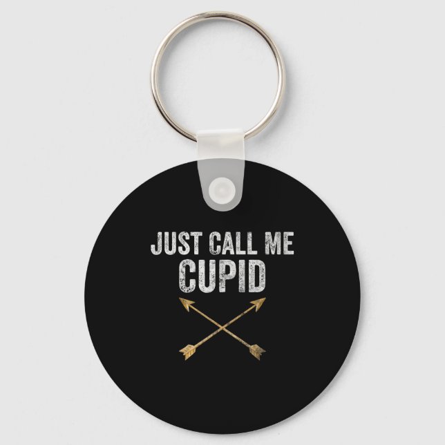 Porte-clés Just Call Me Cud Shirt Retro Arrow Valentine Day  (Recto)