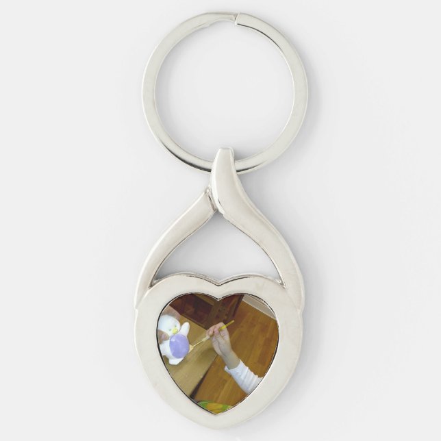 Porte-clés Just For You Heart Keychain par RoseWrites (Devant)