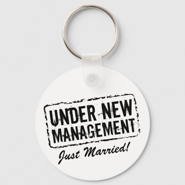Porte-clés Just Married | Timbre sous nouvelle dir (Recto)