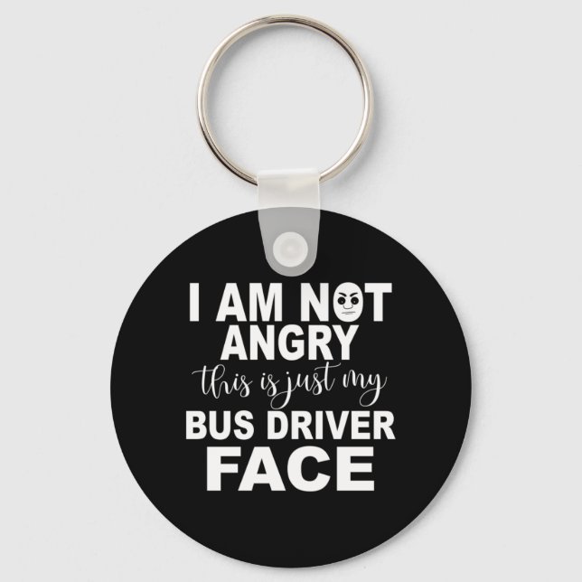 Porte-clés Just My Bus Driver Face (Recto)