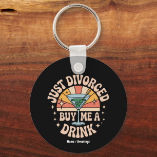 Porte-clés Juste Divorcé Achetez-Moi Un Verre Drôle Divorce P