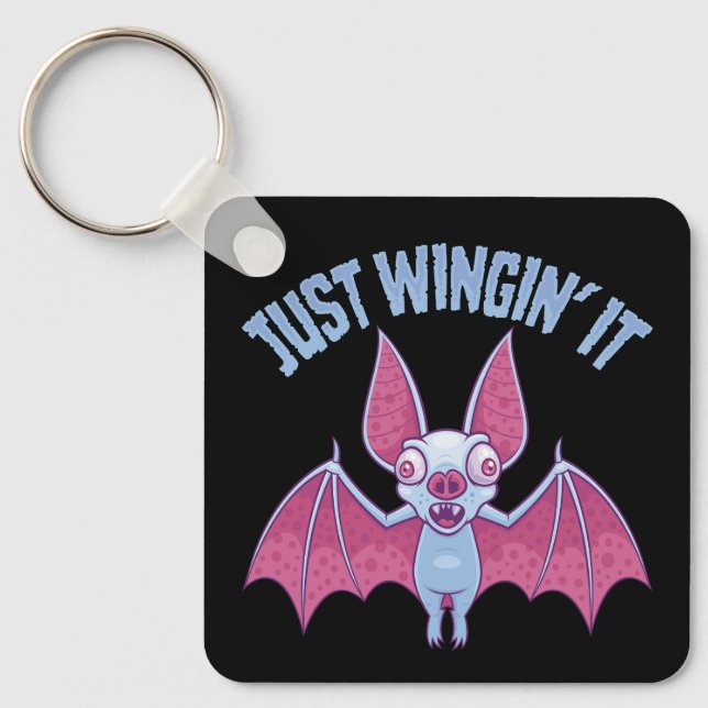 Porte-clés Juste en train de voler Derpy Chauve-Souris Albino (Recto)
