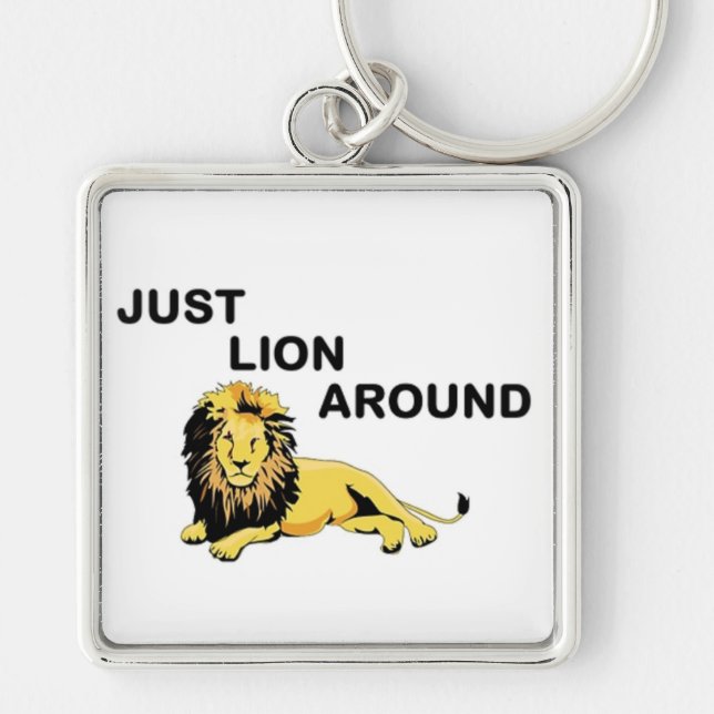 PORTE-CLÉS JUSTE LION AUTOUR (Devant)