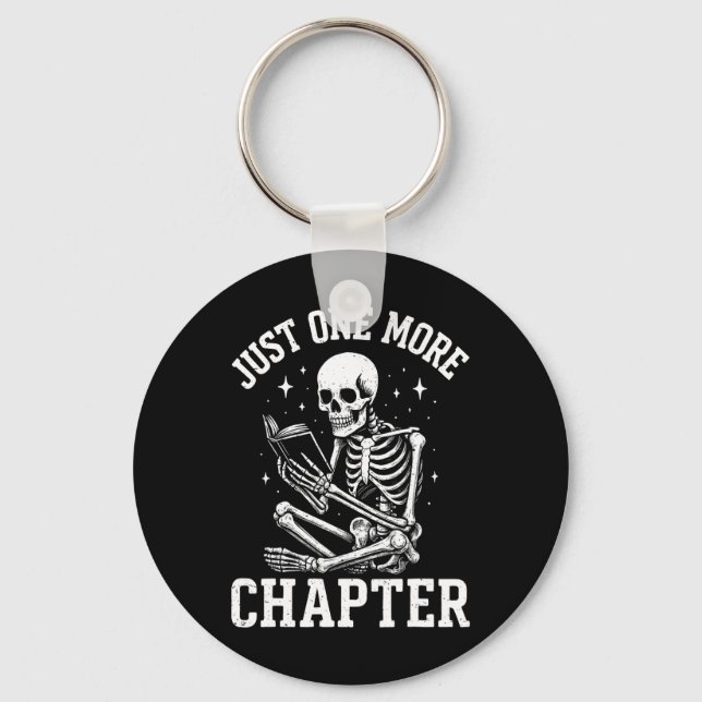 Porte-clés Juste Un Chapitre De Plus Skeleton Lecteur Lecture (Recto)