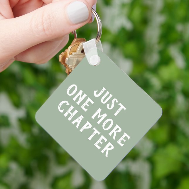Porte-clés Juste un chapitre de plus Vert sauge (Créateur téléchargé)
