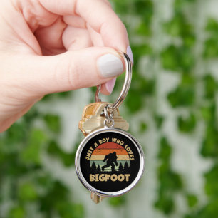 Porte-clés Juste Un Garçon Qui Aime Bigfoot Vintage Sasquatch