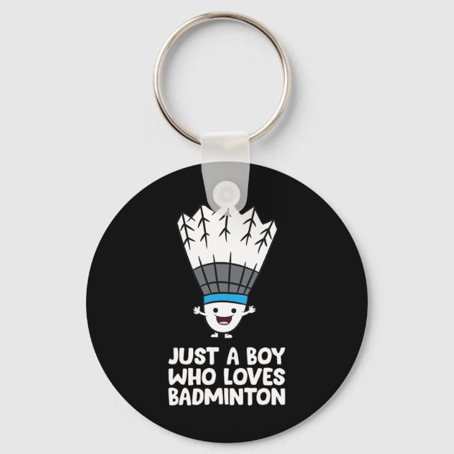 Porte-clés Juste Un Garçon Qui Aime Dminton (Recto)