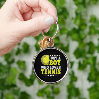 Porte-clés Juste un garçon qui aime le tennis amateur de tenn