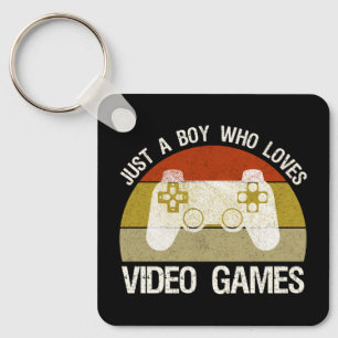 Porte-clés Juste un garçon qui aime les jeux vidéo