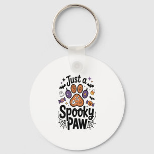 Porte-clés Juste Un PNG Paw Éffrayant, Halloween Chien