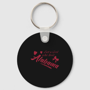 Porte-clés Juste Une Fille Qui Aime Alabama, Femmes Et Filles