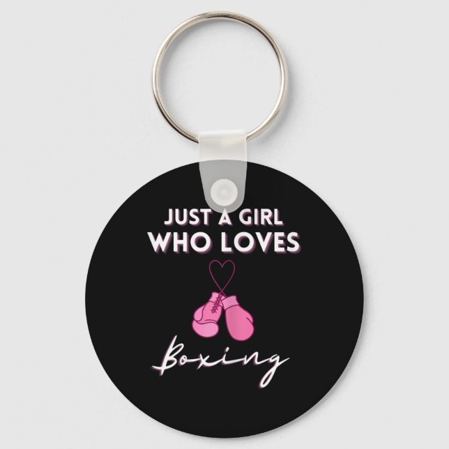 Porte-clés Juste Une Fille Qui Aime Boxer Cool Filles Boxing  (Recto)