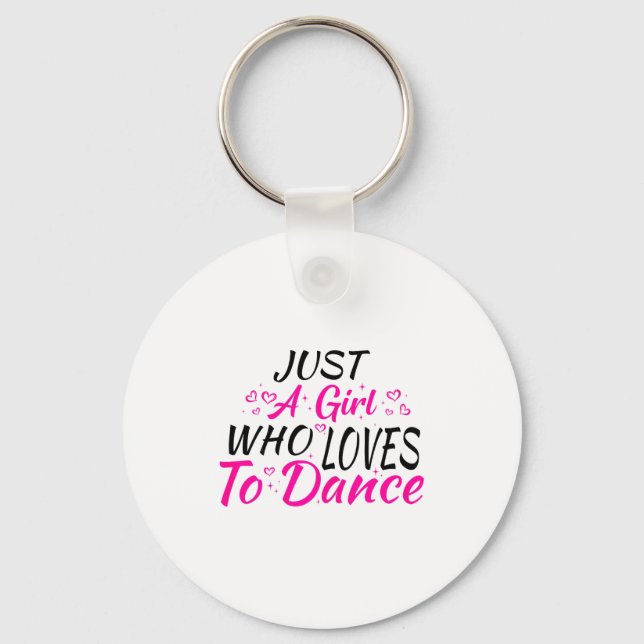 Porte-clés Juste une fille qui aime danser  (Recto)