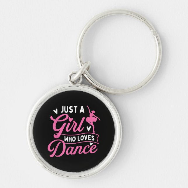 Porte-clés Juste Une Fille Qui Aime La Danse - Danseuse Amant (Devant)