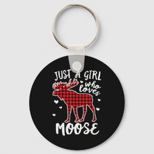 Porte-clés Juste Une Fille Qui Aime La Plaid De Noël Buffle É