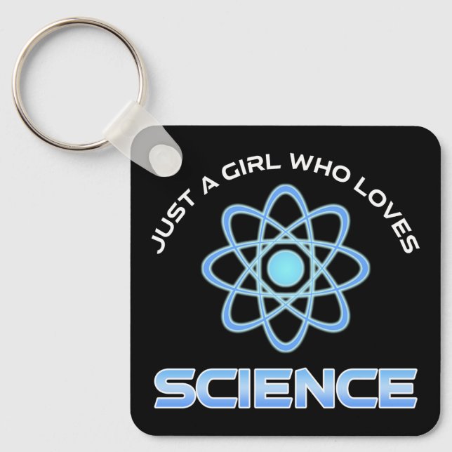 Porte-clés Juste Une Fille Qui Aime La Science (Recto)