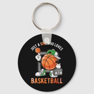 Porte-clés Juste une fille qui aime le basket-ball 1