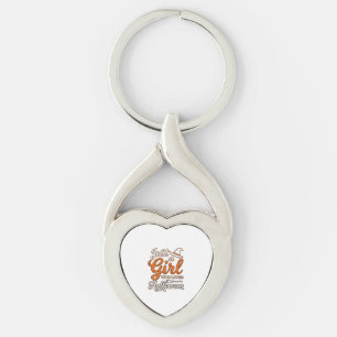 Porte-clés Juste une fille qui aime le design vectoriel Hallo