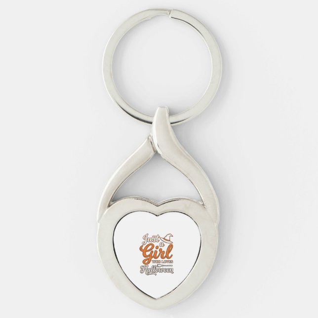 Porte-clés Juste une fille qui aime le design vectoriel Hallo (Devant)