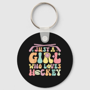 Porte-clés Juste une fille qui aime le hockey Fille de hockey